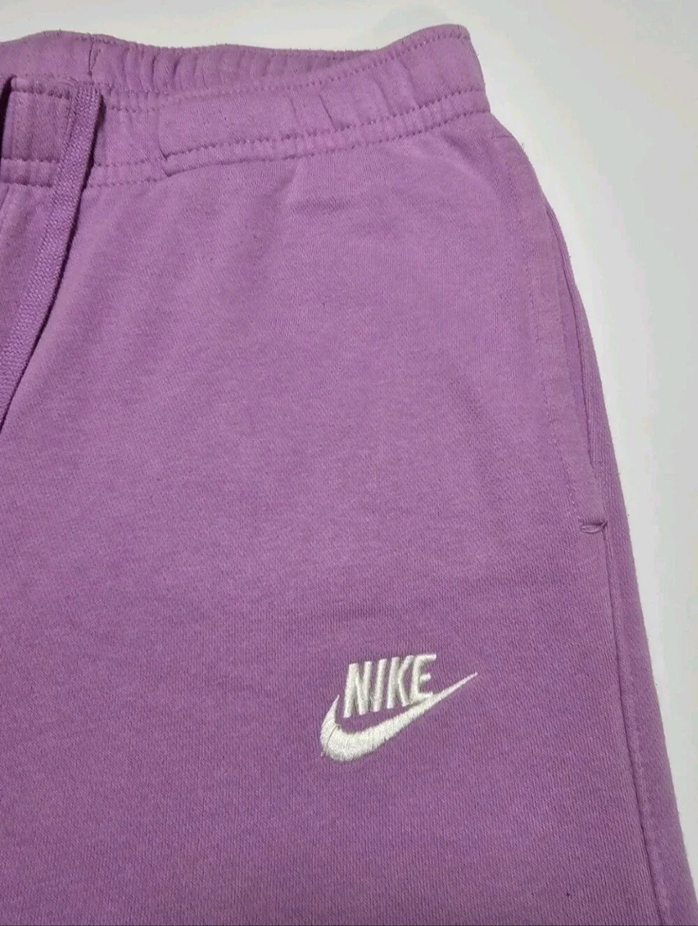 Nike Women's Purple Fleece Club Jogger Sweatpants Drawstring Size M